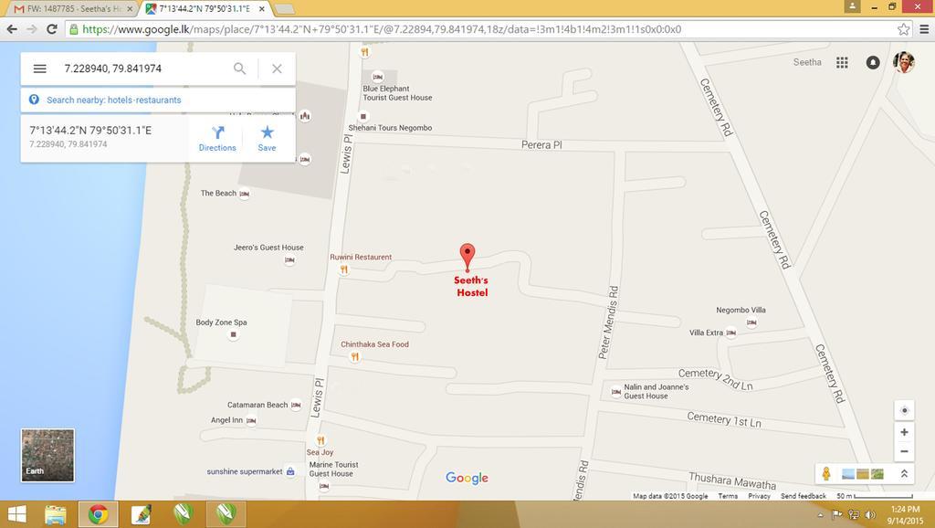 Seetha'S Hostel Negombo Exterior foto